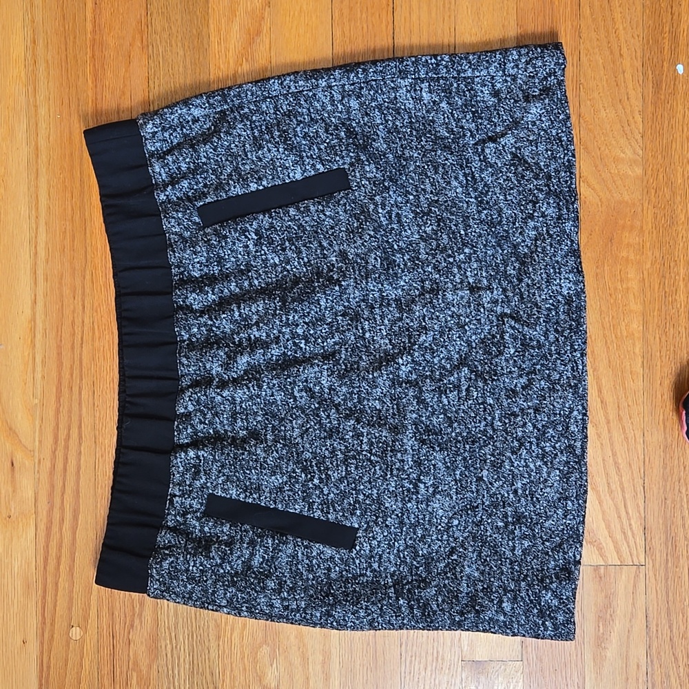 LOFT Lined Wool Mini Skirt